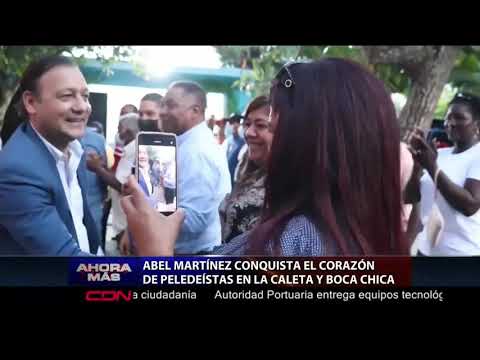 Abel Martínez conquista el corazón de peledeístas en La Caleta y Boca Chica