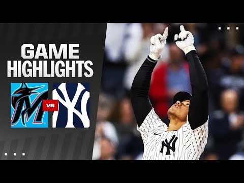 Marlins vs. Yankees Game Highlights (4/8/24) | MLB Highlights