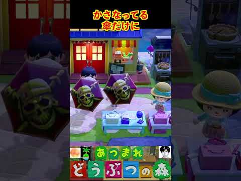 かさなってる!傘だけに #あつまれどうぶつの森 #shorts #あつ森