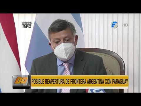 Posible reapertura de frontera Argentina con Paraguay