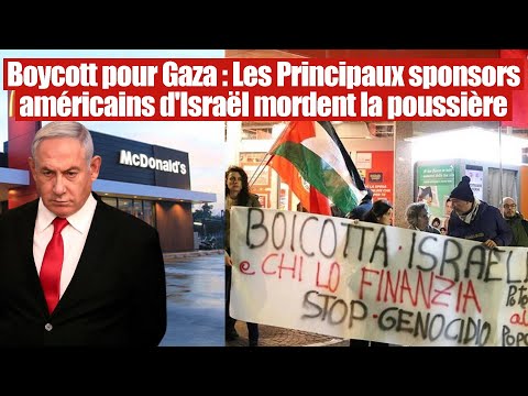 Boycott pour Gaza : Les Principaux sponsors américains d'Israël s'effondrent