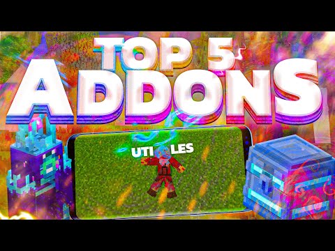 Top 5 Los MEJORES ADDONS SURVIVAL | Los NUEVOS Y MEJORES ADDONS Para Minecraft Pe 1.20