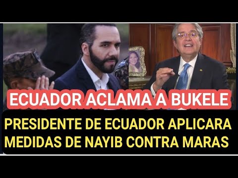 PRESIDENTE DE ECUADOR ACUDE A METODO DE NAYIB BUKELE PARA ERRADICAR MALACATES EN ECUADOR!