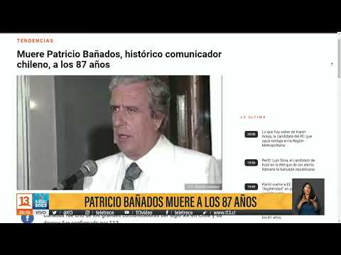 Patricio Bañados muere a los 87 años