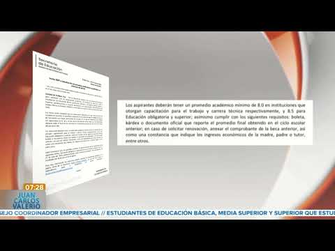 Becas SEP || Noticias con Juan Carlos Valerio