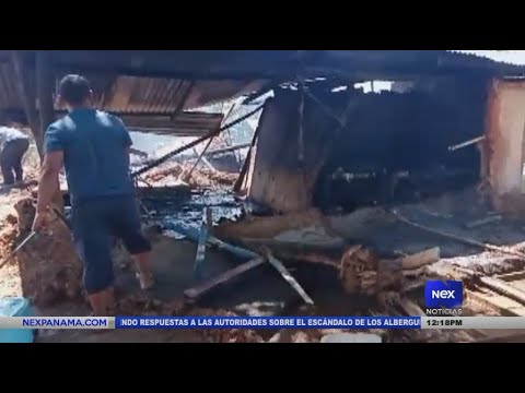 Familias lo pierden todo tras incendio en Veraguas