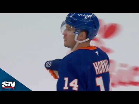 Islanders Barzal Puts It On A Plate For A Horvat Power-Play Goal