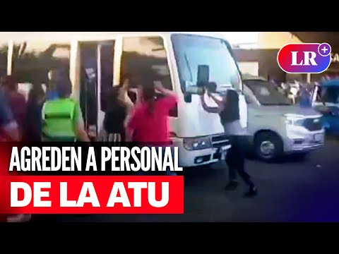 SJL: transportistas informales AGREDEN a PERSONAL de ATU tras reanudación del Corredor Morado | #LR
