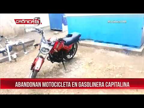 Dejan abandonada motocicleta vinculada a asaltos en Managua – Nicaragua