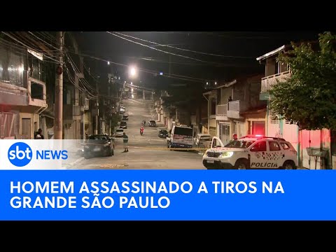 Homem é morto a tiros em Guarulhos (SP) e criminosos são procurados | #SBTNewsnaTV (01/04/24)