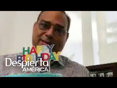 Así sorprendimos a Gilberto Santa Rosa con un pastel por su cumpleaños 58