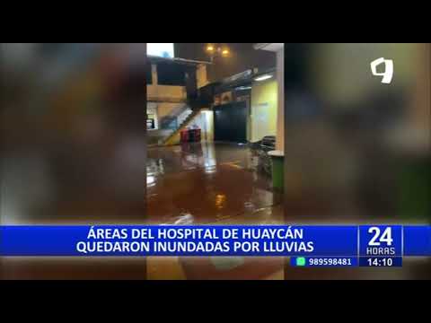 Ciclón Yaku: Fuertes lluvias dañan techo del hospital Guillermo Almenara