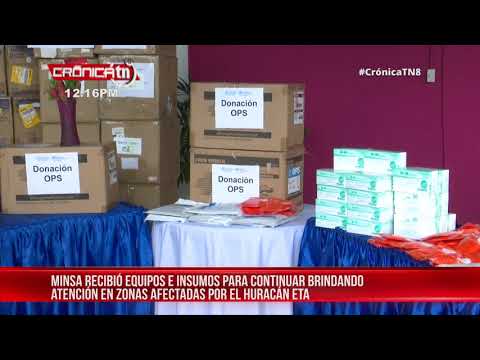 Nicaragua recibió donación de OPS para fortalecer atención a afectados por Eta