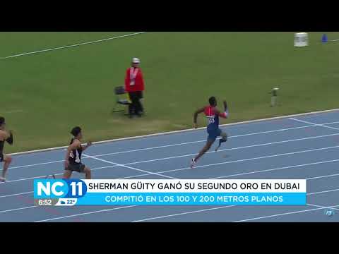 Sherman Güity ganó carreras de 100 y 200 metros planos en Dubái