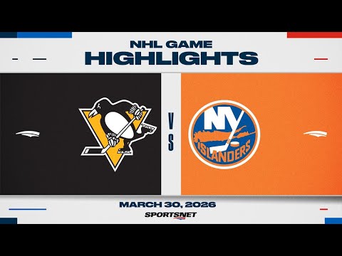 NHL Highlights | Penguins vs. Islanders - March 30, 2026
