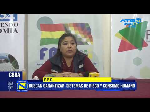 Buscan garantizar sistemas de riego y consumo humano de agua en Cochabamba