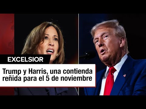 Camino hacia las elecciones en EU.: Trump reduce su ventaja frente a Kamala Harris