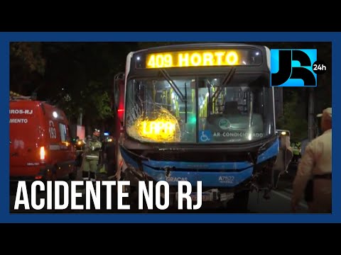 RJ: ônibus causa engavetamento e deixa feridos; seis estão em estado grave