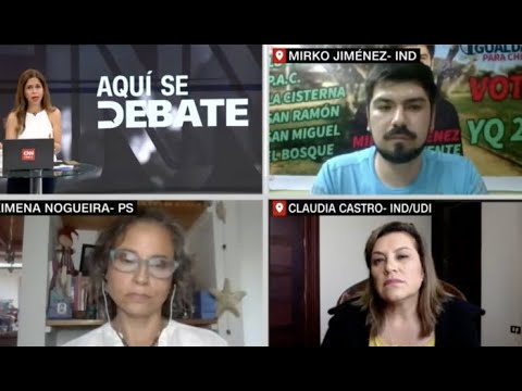 Aquí Se Debate, candidatos a la CC | Mirko Jiménez, Ximena Nogueira y Claudia Castro