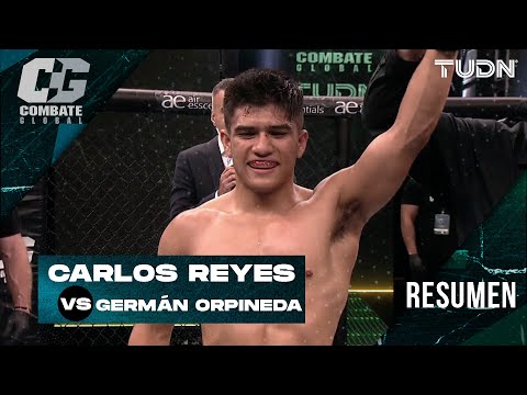 ¡Combate BRAVISIMO! Carlos Reyes doblega a Orpineda por decisio?n una?nime | COMBATE GLOBAL | TUDN