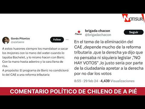 Comentario político de chileno de a pié sobre el CAE y la Reforma Tributaria o Pacto Fiscal