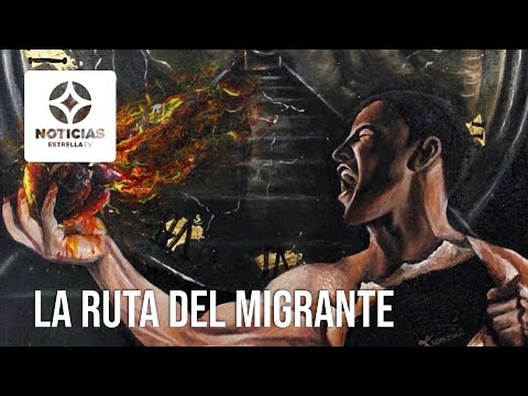 Hondureños realizan obras de arte inspiradas en la migración