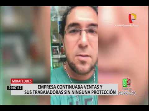 Miraflores: tienda que vendía productos para bajar de peso atendía en pleno estado de emergencia