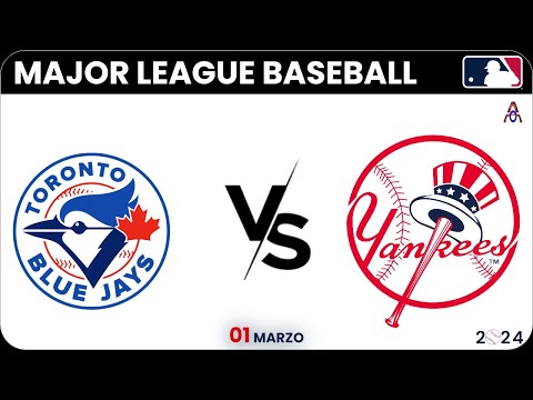 Toronto  blue Jays Vs New York Yankees en el BÉISBOL DE LAS GRANDES LIGAS (Campos de Entrenamientos)
