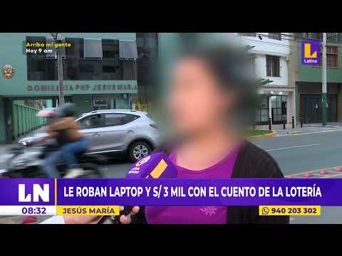 Jesús María: Delincuentes roban laptop y 3 mil soles con el cuento de la lotería