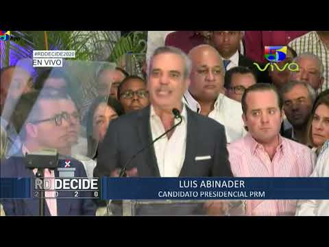 Luis Abinader Rueda de prensa Elecciones Municipales 2020 #RDDecide2020