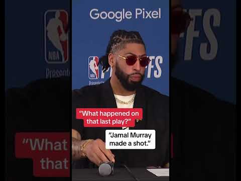 Anthony Davis was pissed at reporter!