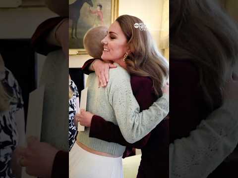 Princess Kate Middleton hugs teen with cancer in 1st photo of her return to work