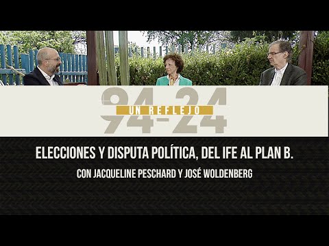 Elecciones y disputa política, del IFE al Plan B, con Jacqueline Peschard y José Woldenberg. 94-24