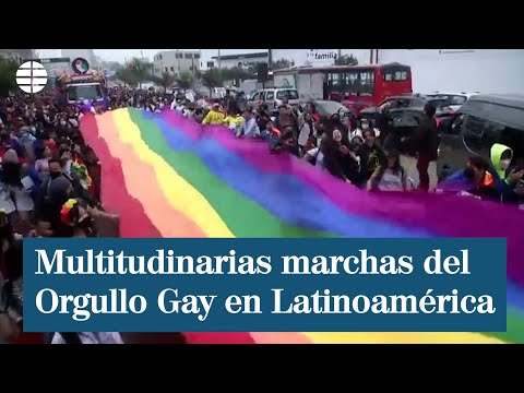 Multitudinarias marchas del Orgullo Gay en Latinoamérica