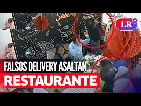 Sujetos se hacen pasar por DELIVERY asaltan restaurante en SAN JUAN DE MIRAFLORES | #LR