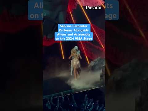 Sabrina Carpenter Performs Alongside Aliens and Astronauts on the 2024 VMA Stage