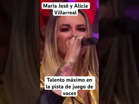 María José ,con su impresionante belleza y voz ilumina el escenario con Alicia Villarreal #viral