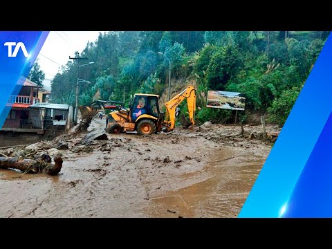 Dos fallecidos por múltiples deslizamientos de tierra y desbordamiento de río en Sayausí, Cuenca