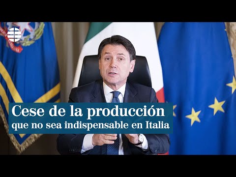 Italia cesa todas las actividades productivas que no sean esencialmente indispensables