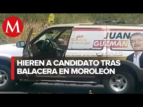 Atacan a balazos a candidato de PRD en Moroleón