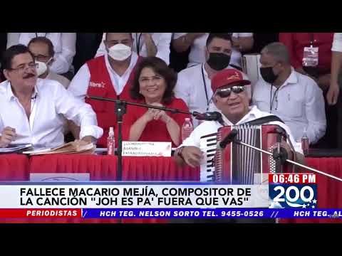 Fallece Macario Mejía cantautor hondureño famoso porcanción (Ya no soy liberal) tras Golpe de Estado