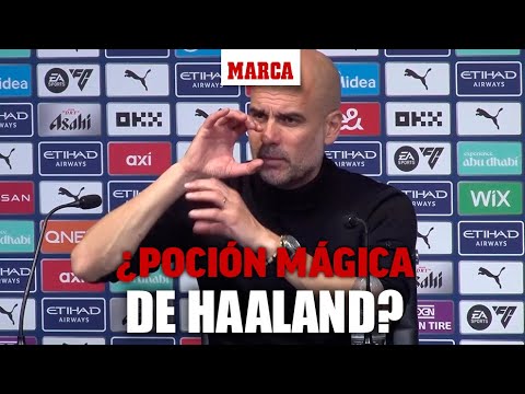 Guardiola y la 'poción mágica' de Haaland: Yo también la bebo... y no marco 50 goles I MARCA