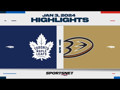 NHL Highlights | Maple Leafs vs. Ducks - January 3, 2023