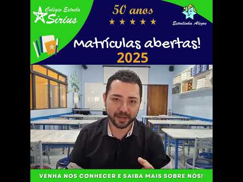 Matrculas Abertas 2025 - Prof. Csar