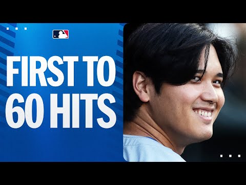 WHO ELSE but Shohei Ohtani? First player to 60 hits in 2024; ANOTHER homer + THREE hits! | 大谷翔平ハイライト