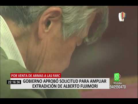 Alberto Fujimori: Gobierno aprobó solicitud para ampliar extradición por venta de armas a las FARC