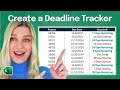 Create a Deadline Tracker in Excel (in 2 Simple Steps)[1]