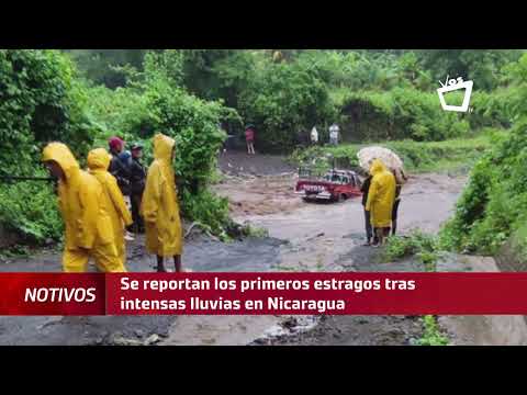 Se reportan los primeros estragos tras intensas lluvias en Nicaragua