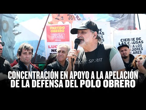 Chiquito Belliboni // Concentración en apoyo a la apelación de la defensa del Polo Obrero