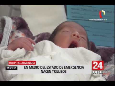 Peruana da a luz a trillizos en medio de emergencia nacional por coronavirus